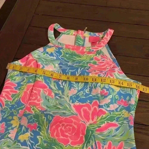 Lilly Pulitzer Girls Sophelia Shift Dress Size 16 Zanzibar Blue - Picture 3 of 6